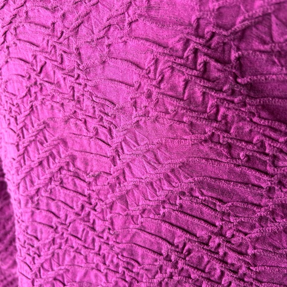 Habitat Textured Pullover Long Sleeve Draped Cotton Blend Top Tunic Size Medium - Picture 10 of 15